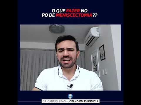 O que fazer no PO de meniscectomia? 